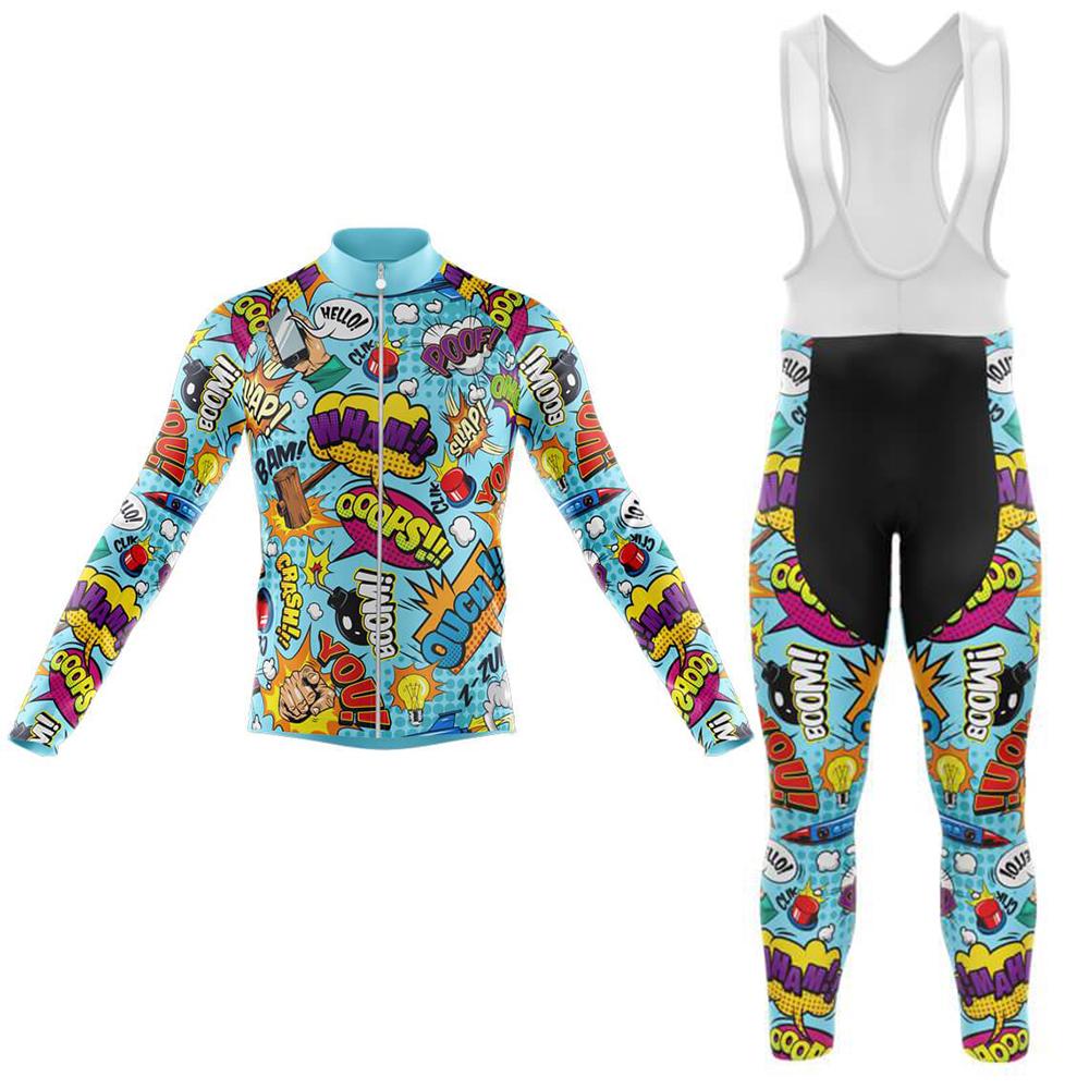 Comics Men's Long Sleeve Cycling Kit