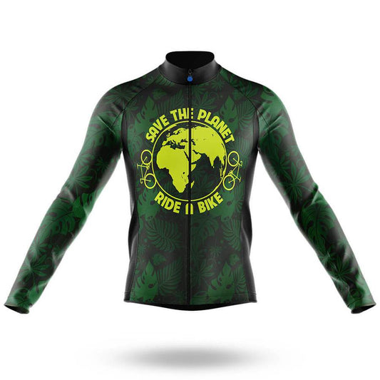 Ride A Bike Men's Long Sleeve Cycling Jersey