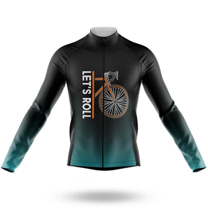 Men's Long Sleeve Cycling Jersey Let's Roll   Cycling Jersey | RSSC Premium Cycling Kit with Moisture Wicking Fabric