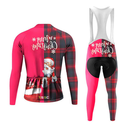 Santa Claus Men's Long Sleeve Cycling Kit