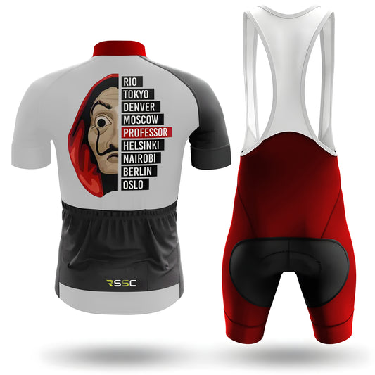 Men's Short Sleeve Cycling Jersey Casa De Papel | RSSC Premium Cycling Kit Back View