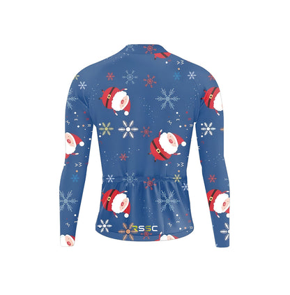 Christmas Cartoon Pictures Men's Long Sleeve Cycling Kit