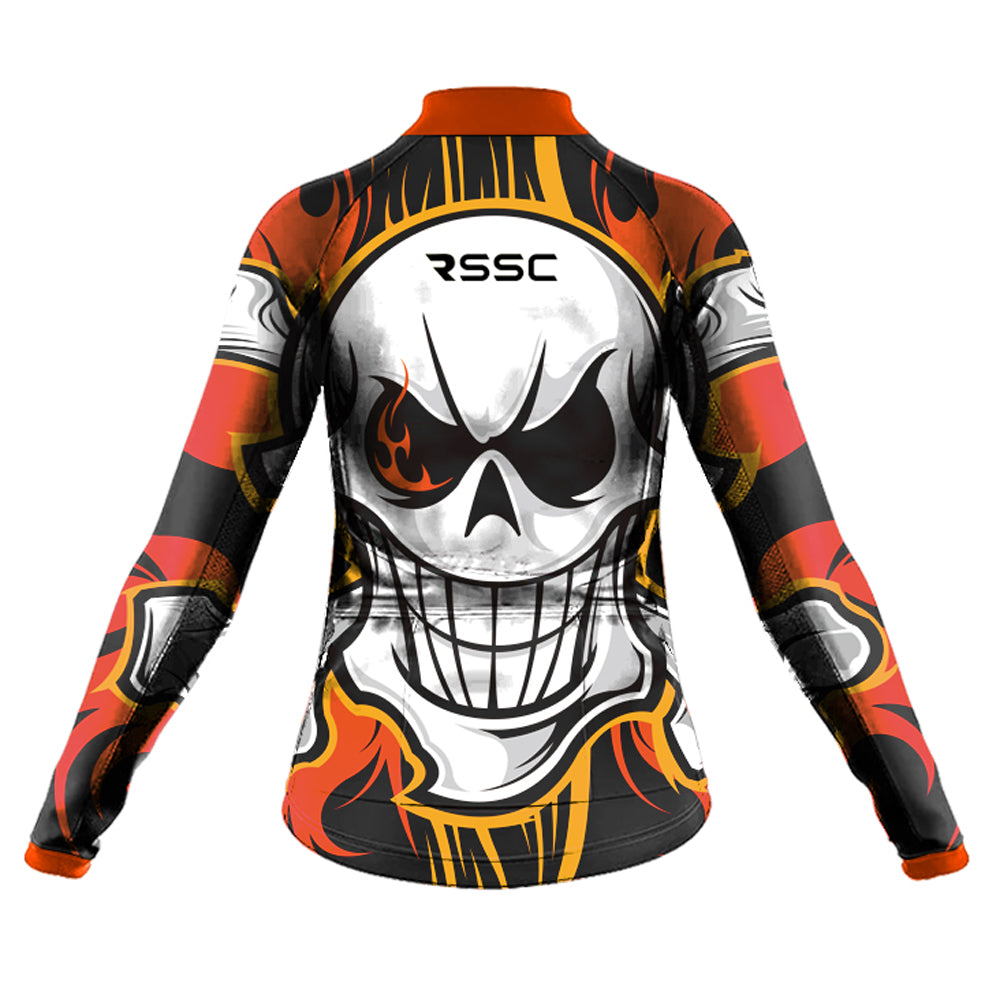 Sugar Skull Women's Long Sleeve Cycling Kit