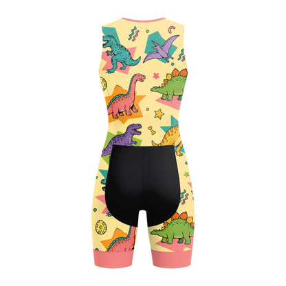 Dinosaur Women's Sleeveless Triathlon Suit