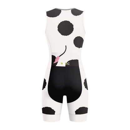Cow Cycling Women's Sleeveless Triathlon Suit