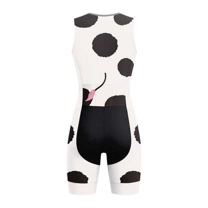 Cow Cycling Women's Sleeveless Triathlon Suit