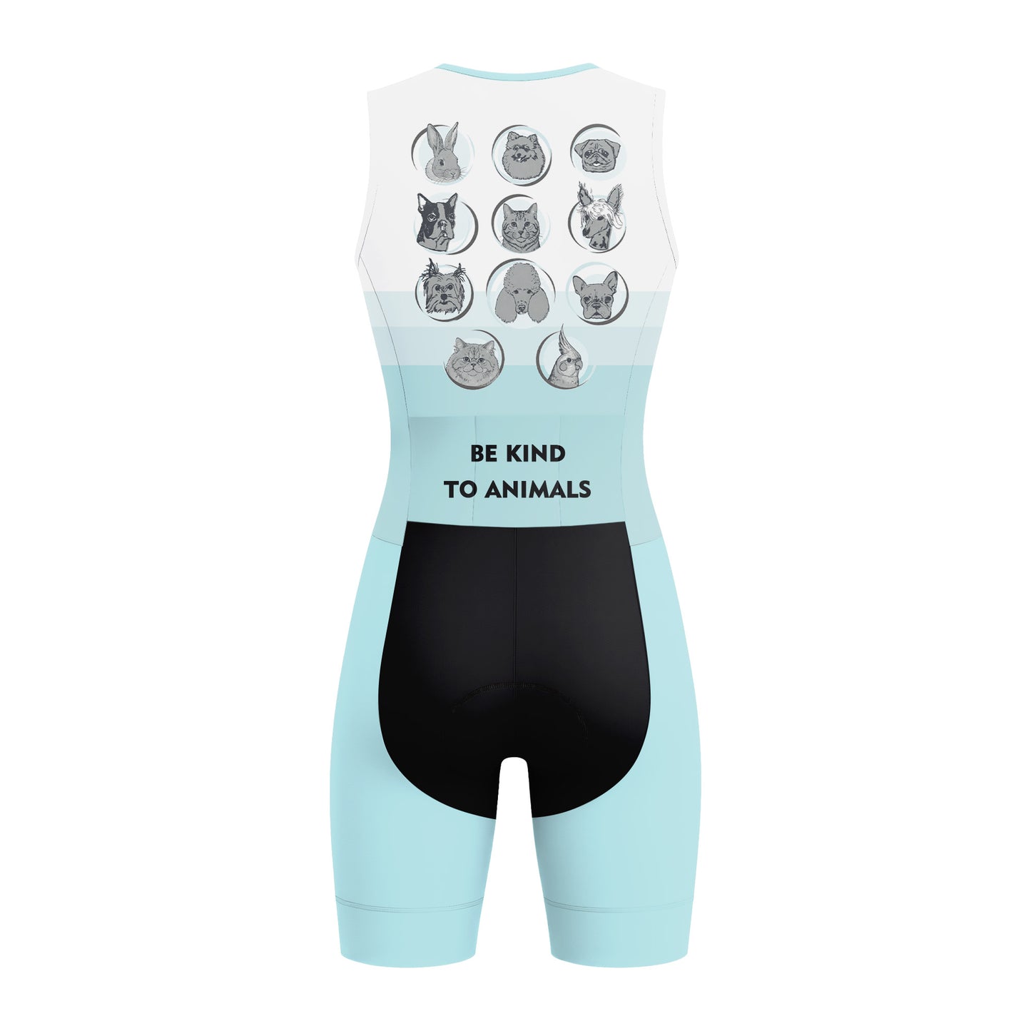 STOP ANIMAL ABUSE Women's Sleeveless Triathlon Suit