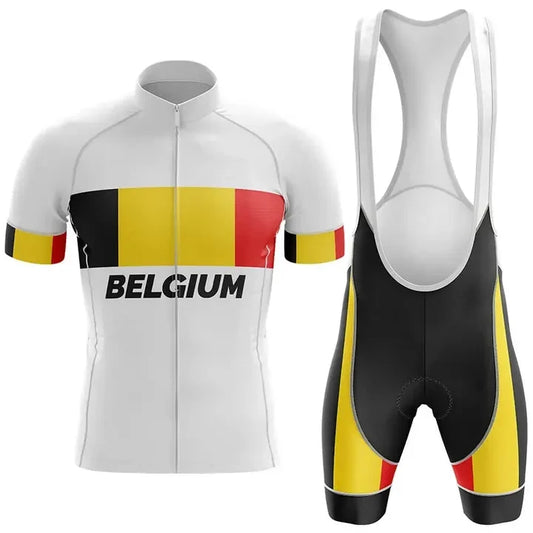 BELGIUM V4 Men's Short Sleeve Cycling Kit | Rsscsports