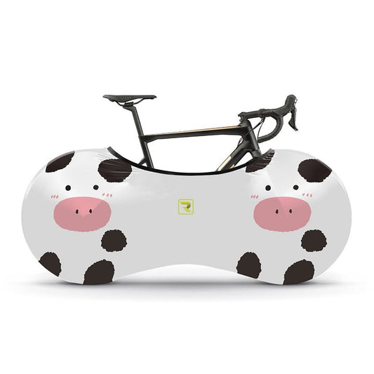 Housse de roue de vélo en forme de vache 