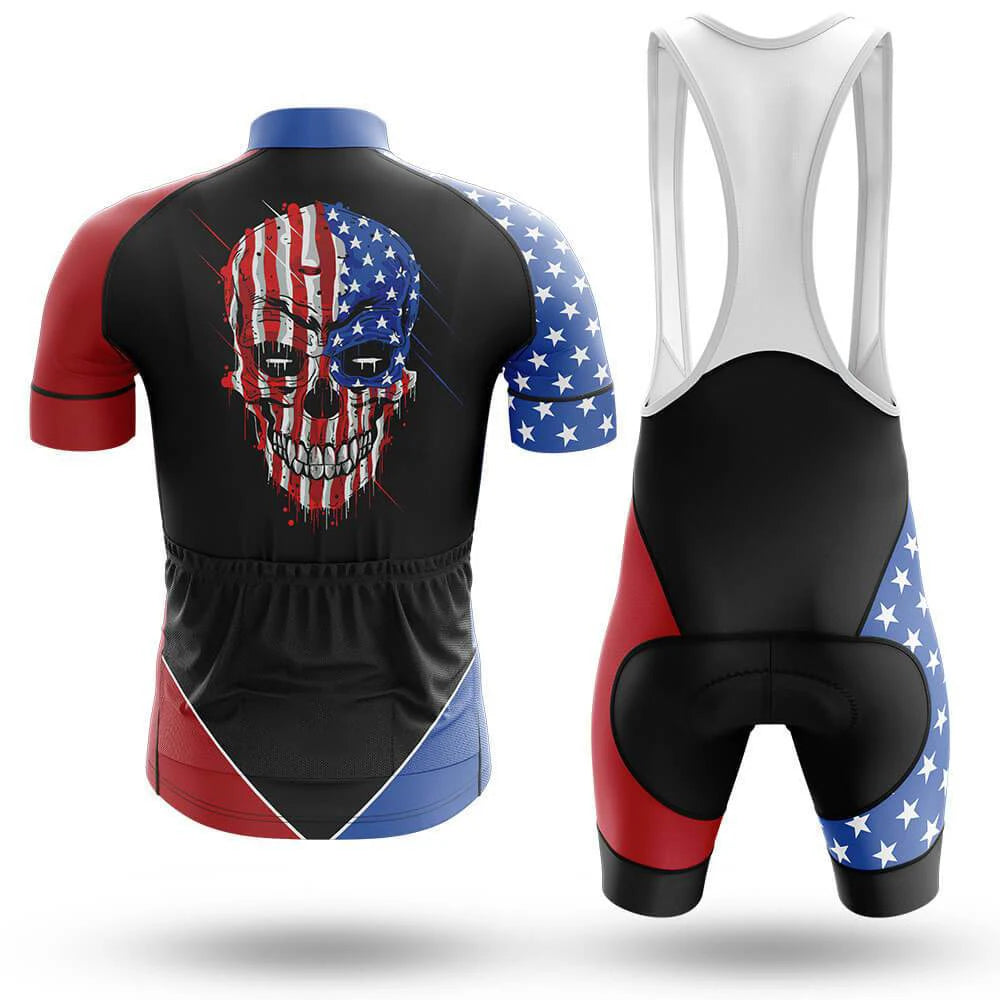 USA Skull Men's Short Sleeve Cycling Kit | Rsscsports