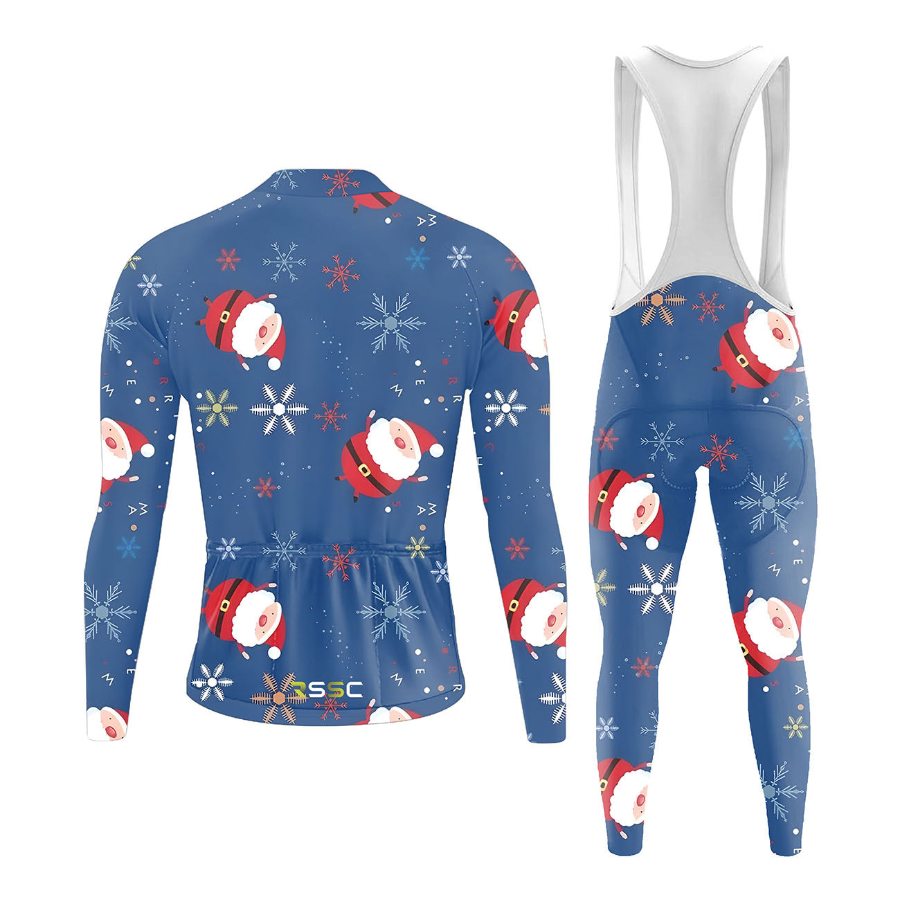 Christmas Cartoon Pictures Men's Long Sleeve Cycling Kit