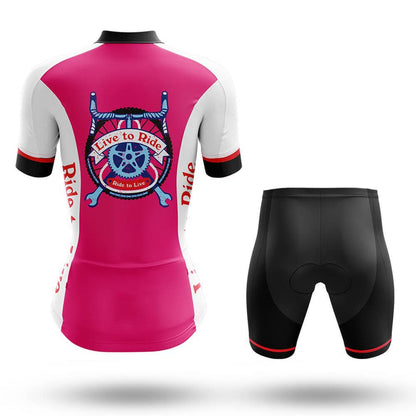 Live to Ride Women's Short Sleeve Cycling Kit | Rsscsports