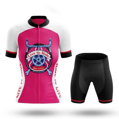 Live to Ride Women's Short Sleeve Cycling Kit | Rsscsports