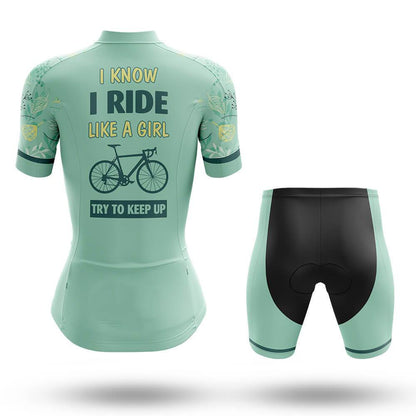 Like A Girl Women's Short Sleeve Cycling Kit