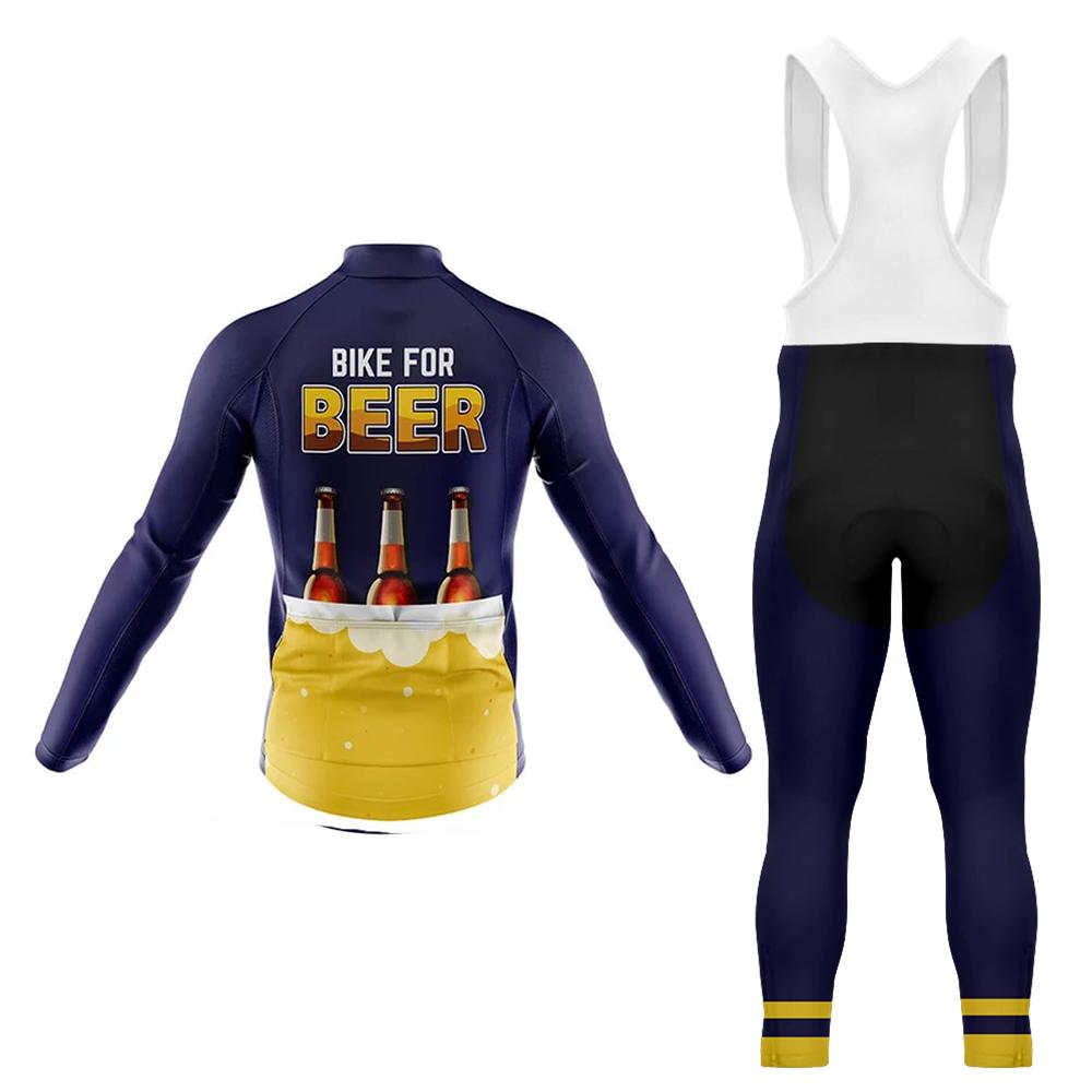 Bike For Beer Men's Long Sleeve Cycling Kit