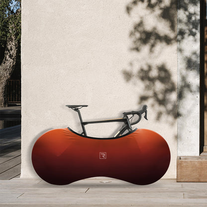 Orange Gradient Bicycle Wheels Cover