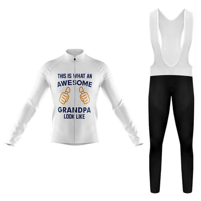 Ensemble de cyclisme à manches longues pour homme Awesome Grandpa