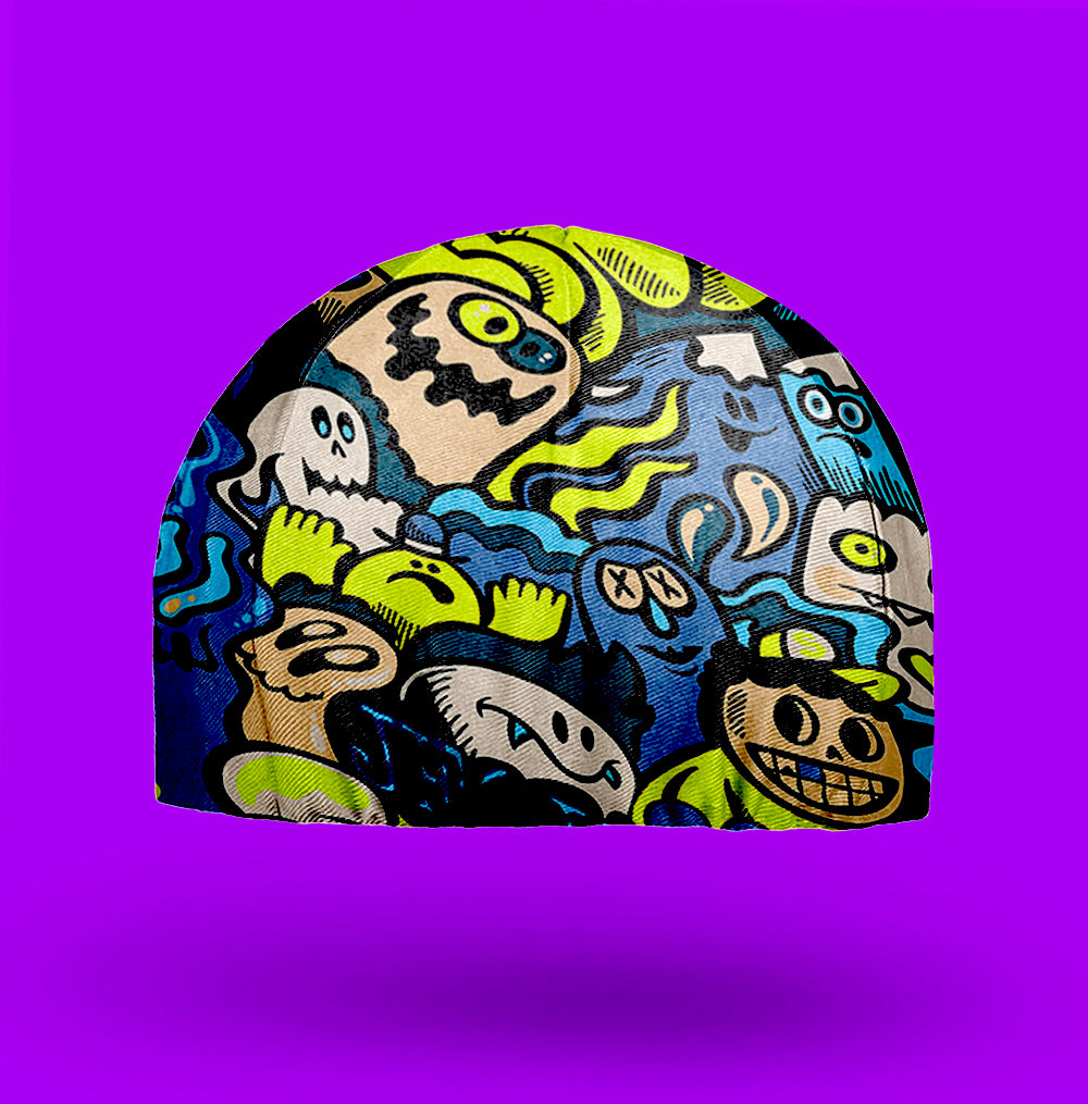 Graffiti illustration Cycling Cap