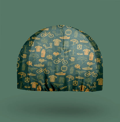 Bicycle Equipment Pattern Cycling Cap
