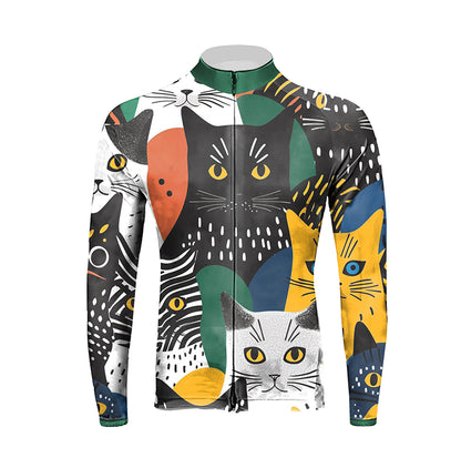 A Bunch Of Cats Men's Long Sleeve Cycling Kit (Clearance Sale)