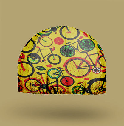 Bicycle Pattern Cycling Cap