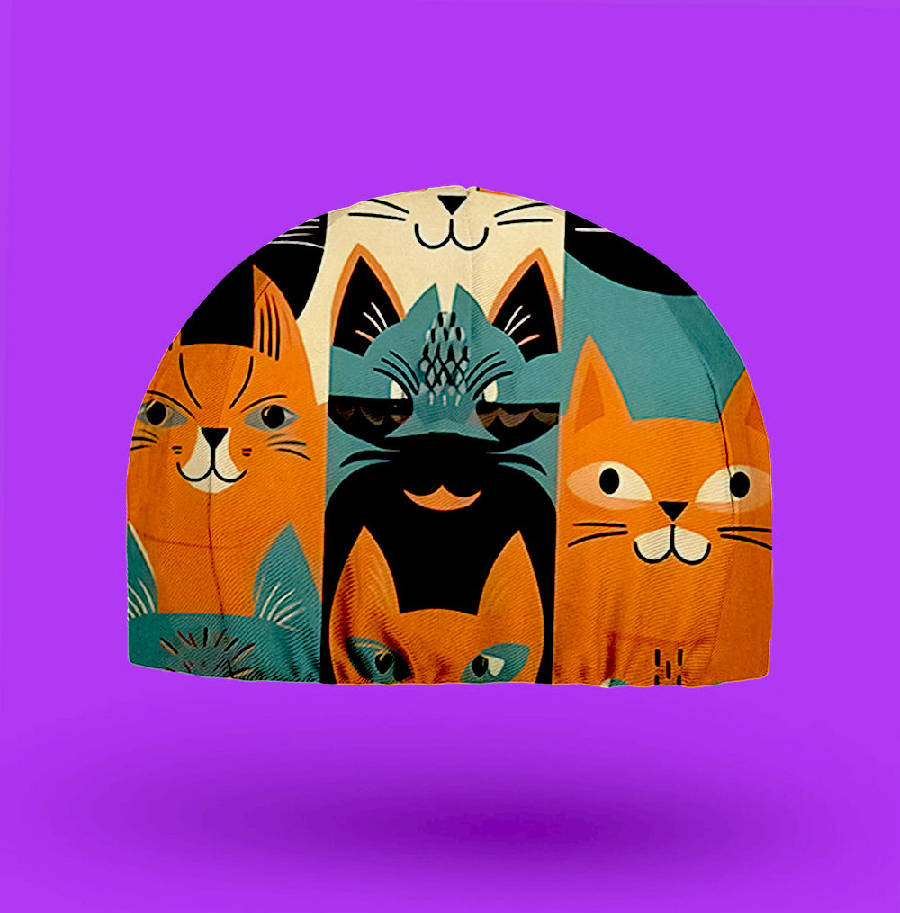 Emoticon Cat Cycling Cap