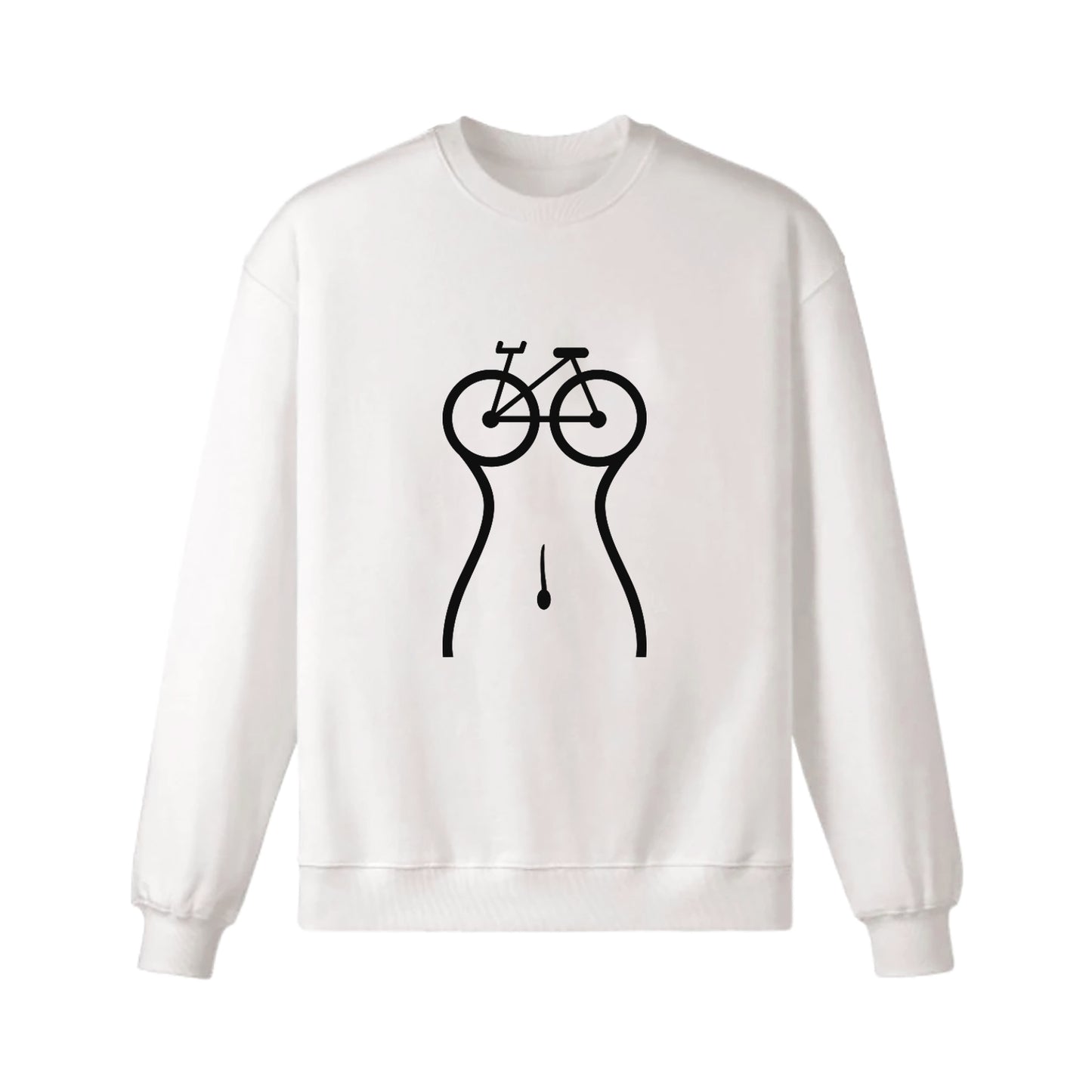 Sweat-shirt cycliste buveur de café