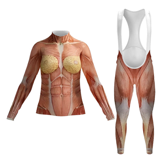 3D Muscle Women's Long Sleeve Cycling Kit