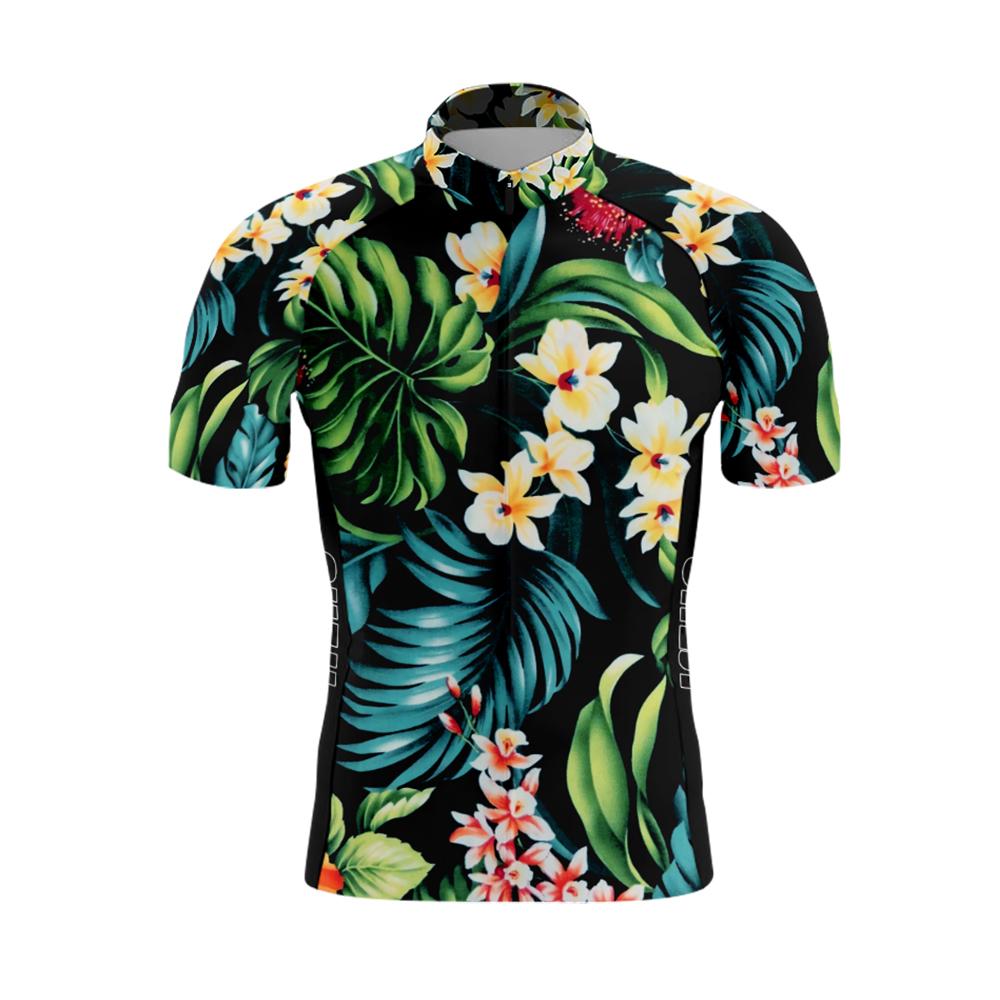 Tropical Flowers Men's Short Sleeve Cycling Kit | Rsscsports