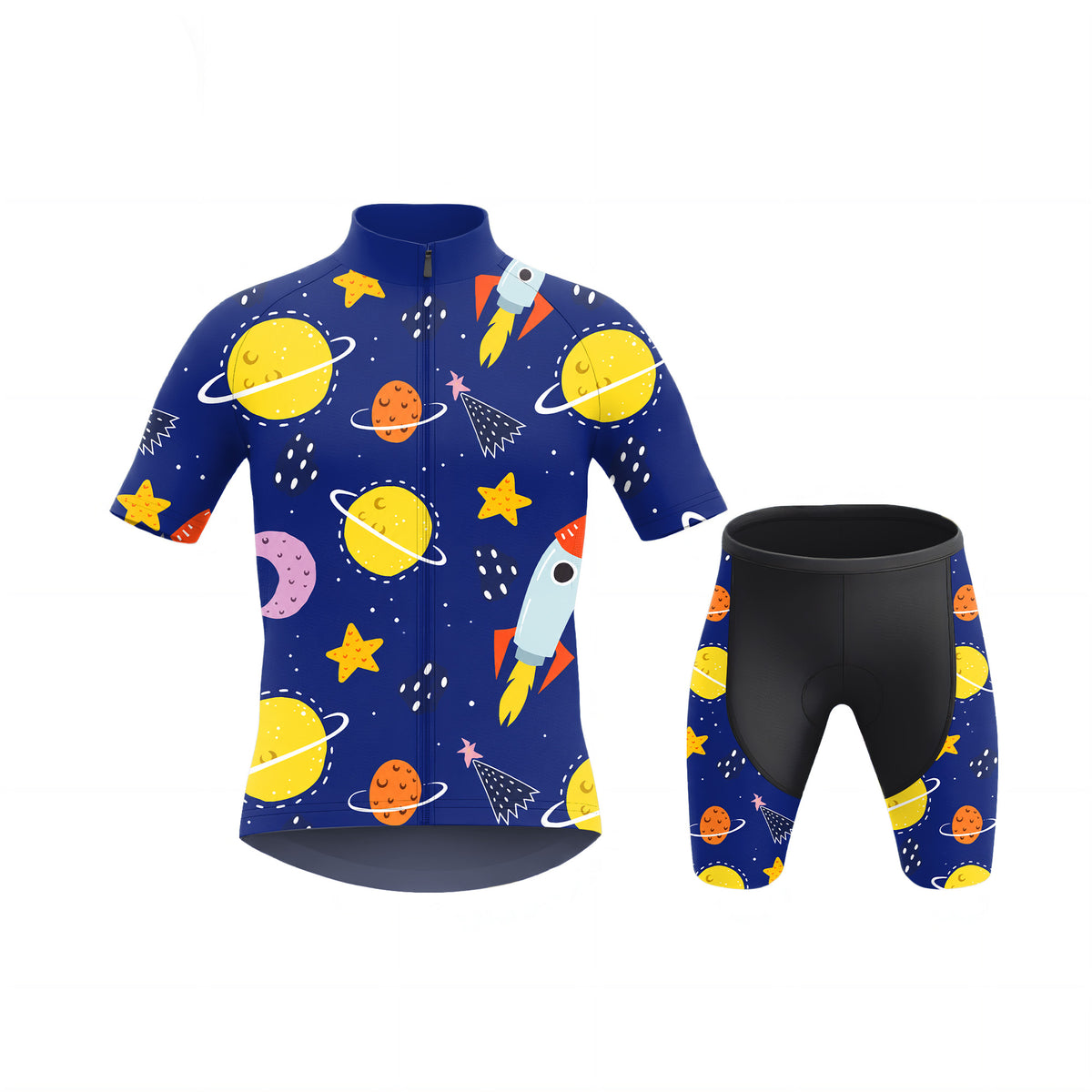 Ensemble de cyclisme à manches courtes pour enfant Rocket