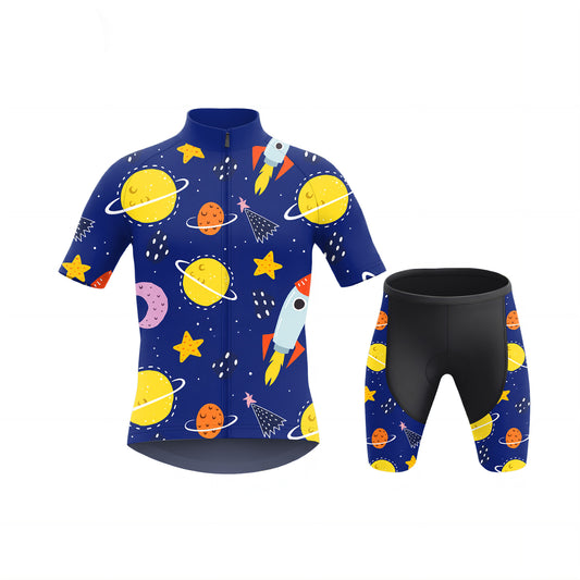 Conjunto de ciclismo de manga corta para niño Rocket