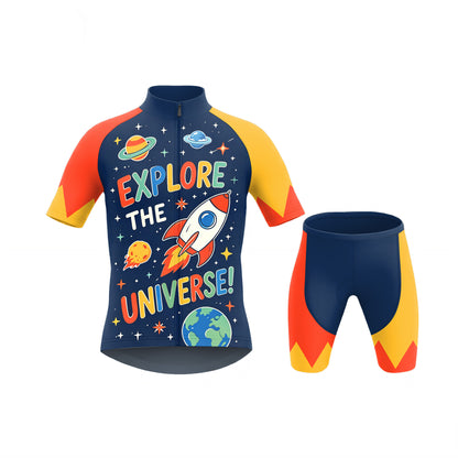 Explore The Universe Kid's Short Sleeve Cycling Kit