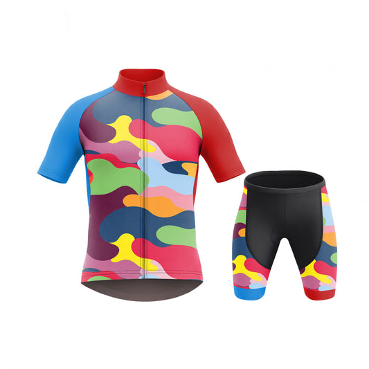 Conjunto de ciclismo de manga corta para niño Happy Palette