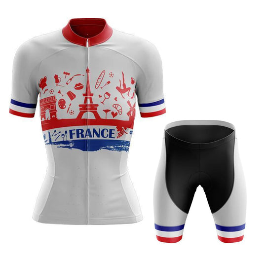 Tenue cycliste à manches courtes pour homme de la France