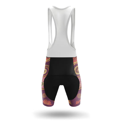 Purple Paisley Floral Women's Short Sleeve Cycling Kit