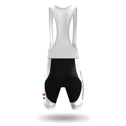 Netherlands White Men's Short Sleeve Cycling Kit
