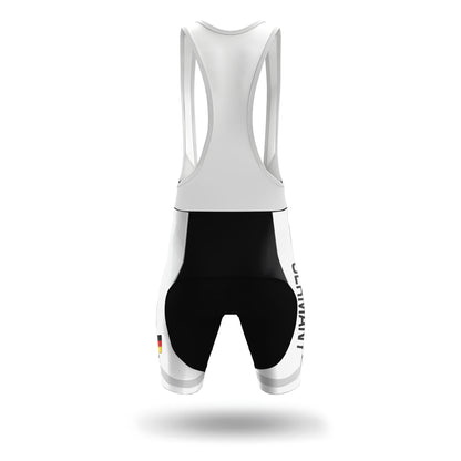 Germany White Men's Short Sleeve Cycling Kit