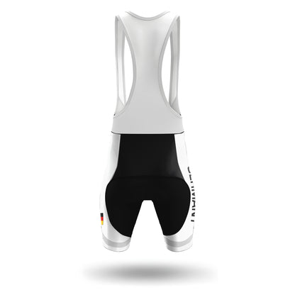 Germany White Men's Short Sleeve Cycling Kit