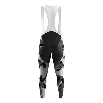 Gray Camo Men's Long Sleeve Cycling Kit