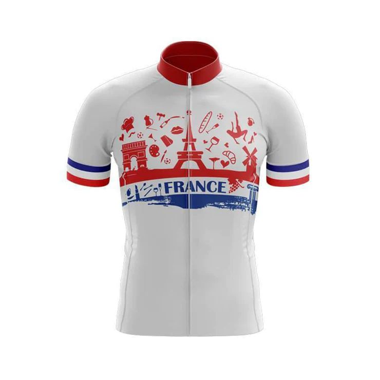 France Men's Short Sleeve Cycling Kit | Rsscsports