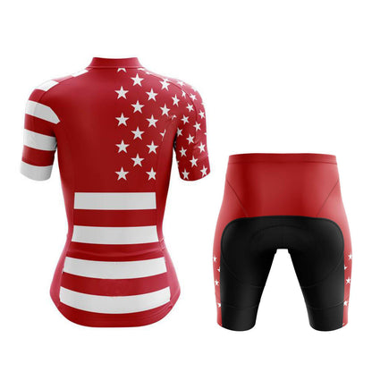 Red American All Star Women's Cycling Kit | Rsscsports