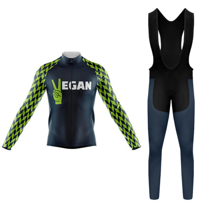 Hi Vegan Langarm-Radsport-Set für Herren