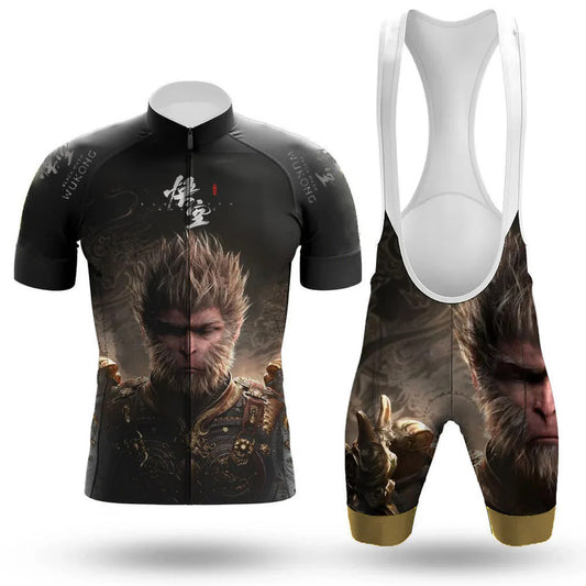 Men's Short Sleeve Cycling Jersey Black Myth: Wukong | RSSC Premium Cycling Kit with Moisture Wicking Fabric