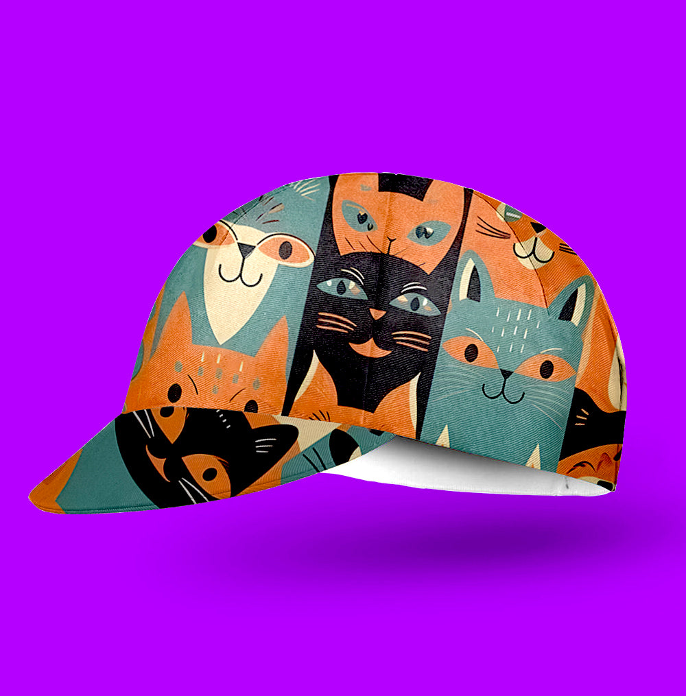 Emoticon Cat Cycling Cap
