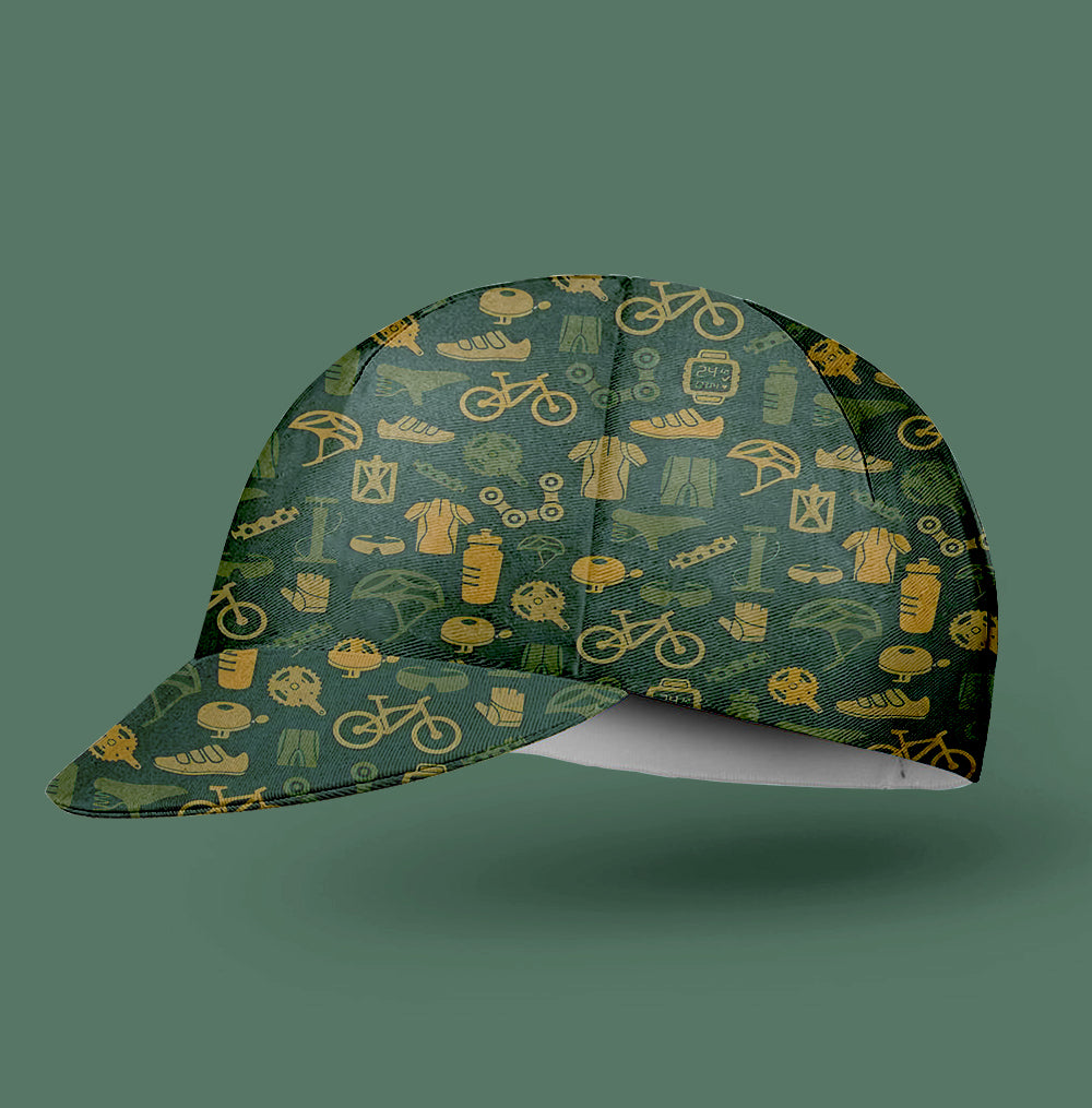 Bicycle Equipment Pattern Cycling Cap