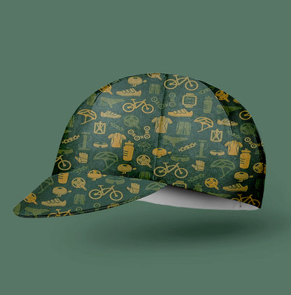Bicycle Equipment Pattern Cycling Cap