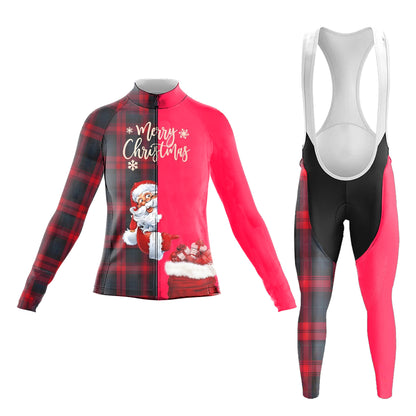 Santa Claus Women's Long Sleeve Cycling Kit