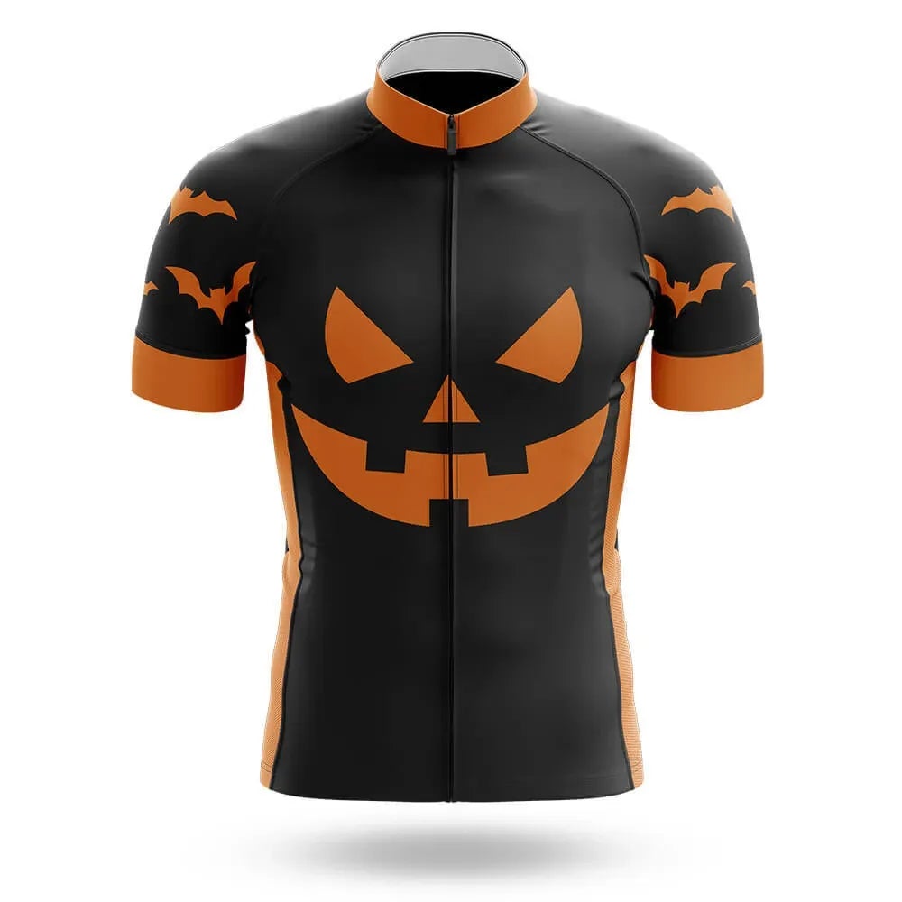 Halloween PUMPKIN FACE Men's Short Sleeve Cycling Kit | Rsscsports