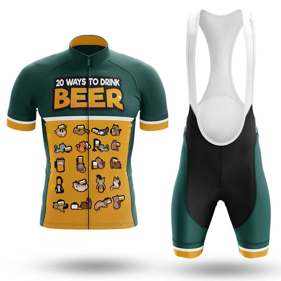 20 Ways To Drink Beer Men's Short Sleeve Cycling Kit | Rsscsports