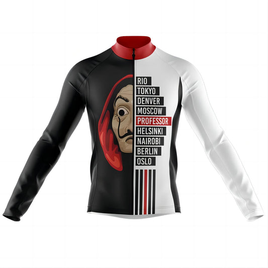 Casa De Papel  Men's Long Sleeve Cycling Jersey